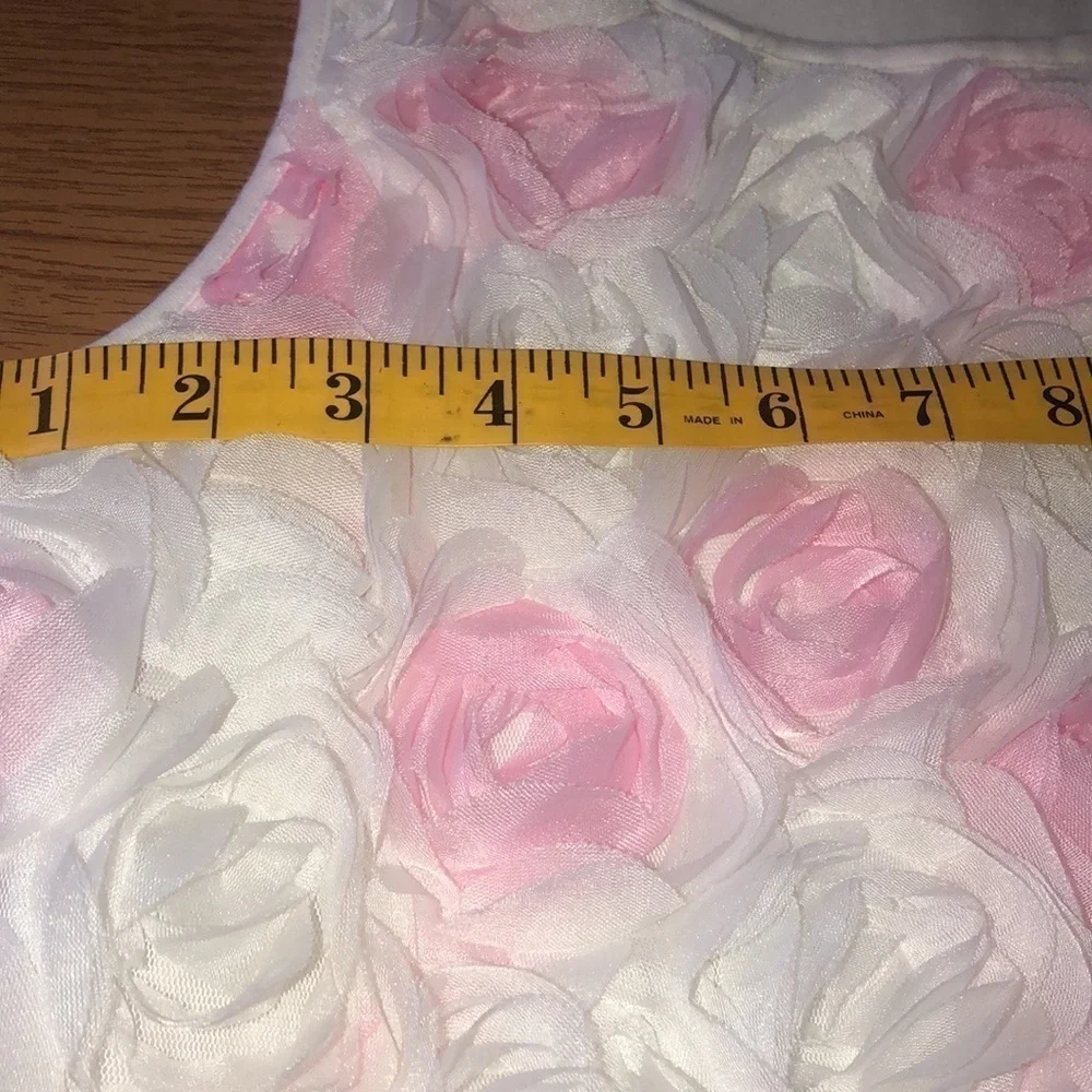 Children’s Place Rose Pink Floral Embellished Special Occasion Dress Sz 16 NWT